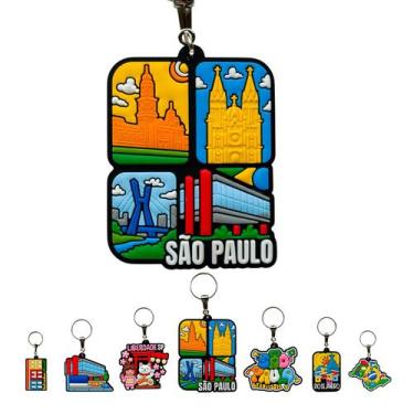 Imagem de Chaveiro de Borracha Souvenir Pontos Turísticos São Paulo - Portal da 