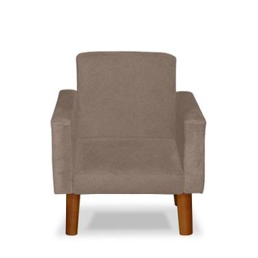 Imagem de Mini Poltrona Cadeira Infantil Nina de Criança Suede Pés Palito - Tuca