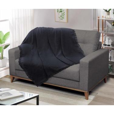 Imagem de Manta Protetor Sofá Soft Viena Lisa Algodão Luxo Decorativa - COMERCIA