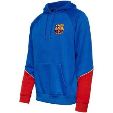 Imagem de Blusa Moletom Barcelona Azul Torcedor Masculino-Masculino