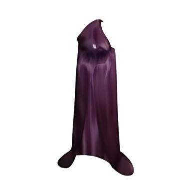 Imagem de Capa Longa Cetim Com Capuz 160cm Fantasia - Studio Das Festas, Roxo