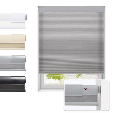 Imagem de Persiana Tonature 57x163 cm Colmeia Sem Cordão Cinza