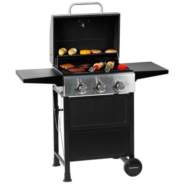 Imagem de Churrasqueira a Gás Propano em Aço Inoxidável 30.000 BTU, MASTER COOK, Preto