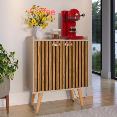 Imagem de Buffet 2 Portas Linea Prateleira Organizadora Decoração Cozinha Sala E