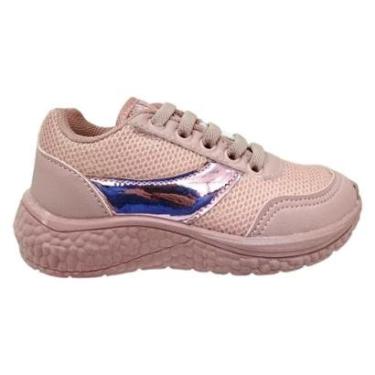 Imagem de Tênis Infantil Casual Meninas Via Vip Juvenil Cadarço VV9517-Feminino