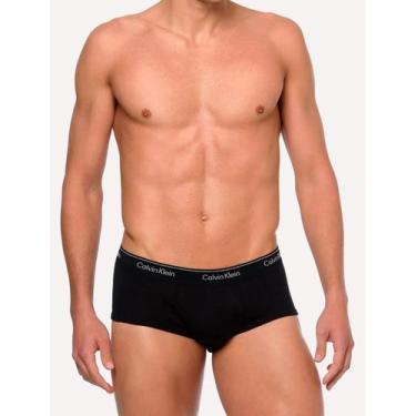Imagem de Cuecas Calvin Klein Underwear Brief Cotton Rib Preta Pack 3UN, S/P