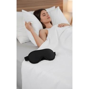 Imagem de Máscara Descanso Preta Conforto Total Bloqueio Luz - Congratulations S