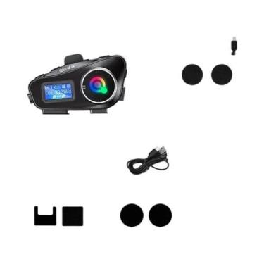 Imagem de Intercomunicador Bluetooth Para Capacete De Moto Com Display LCD Para 