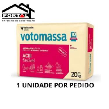 Imagem de Argamassa aciii interno/externo votomassa votoran - branca - 20kg - GE