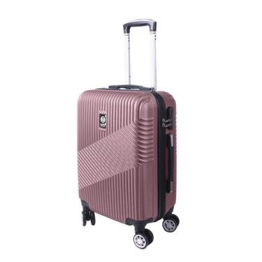 Imagem de Mala Viagem Santino 7003 Rígida Abs Rodinhas 360 Bordo ANAC, Rosa