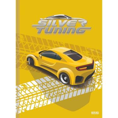 Imagem de Caderno Brochura Universitário Silver Tuning Carros com Capa Dura 200MM X 275MM 80 Folh...