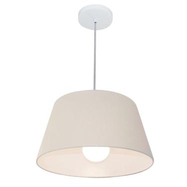 Imagem de Lustre Pendente Md-4039 com Cúpula em Tecido Formato Cone, Fio e Cabo Ajustável 185CM,...