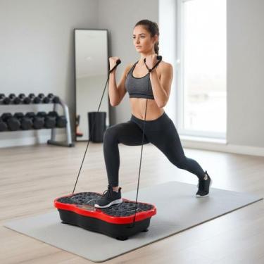 Imagem de Plataforma Vibratória Fitness Bluetooth + Controle Remoto Profissional