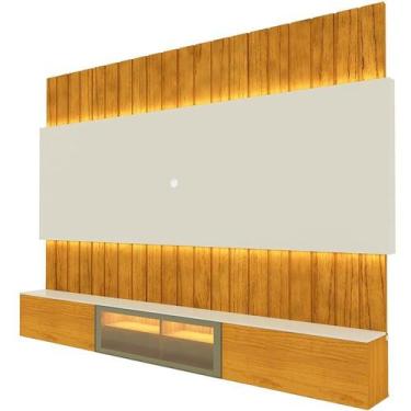 Imagem de Estante para TV e Home Theater até 90 Polegadas com LED com Vidro Refl