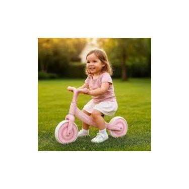 Imagem de Bicicleta Equilíbrio Rosa Sem Pedal Balance Bike Treino Aprender Andar