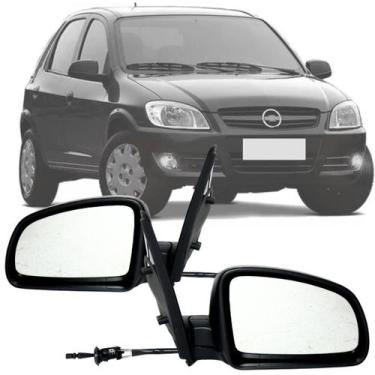 Imagem de Par Retrovisor lateral Chevrolet Celta 2007 2008 2009 2010 2011 2012 2
