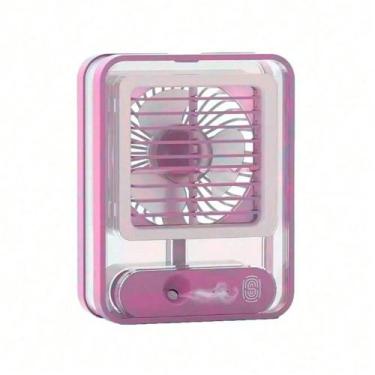 Imagem de Mini Ventilador Climatizador de Ar Portátil de Mesa Elétrico Compacto 