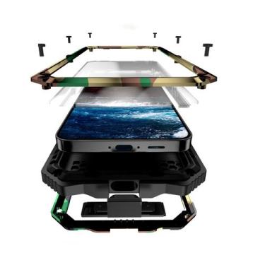 Imagem de Capa Lunivop para Samsung Galaxy S24 FE com camuflagem metálica resist