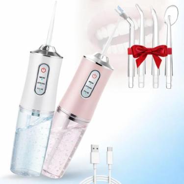 Imagem de Irrigador Bucal Portátil Elétrico com Jato de Água para Higiene Dental
