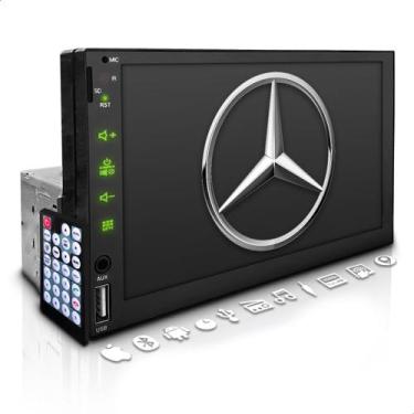 Imagem de Multimidia 2 Din Mp5 7 Pol Espelha Android Ios Bt Mercedes - First Opt