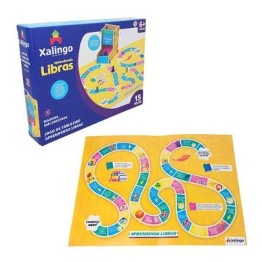 Imagem de Jogo de Tabuleiro Aprendendo Libras Brinquedos Educativos Inclusão Soc