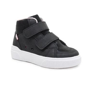 Imagem de Tenis klin botinha infantil menina 317-042-000 -, Preto, 29