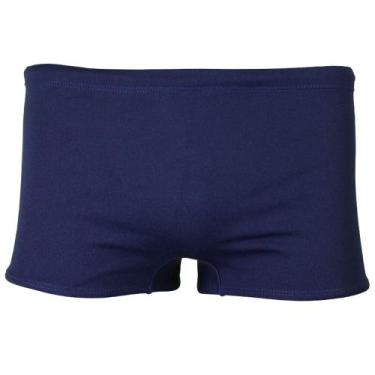 Imagem de Sunga Boxer Natação (21 cm) Pé na Água Marinho Helanca - H004, 52