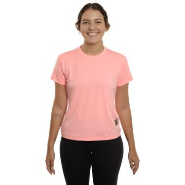 Imagem de Blusa Academia Feminina Babylook Esportiva Proteção Uv 50+ - TN Terra 
