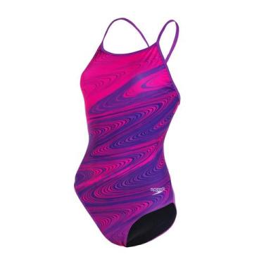 Imagem de Maio de Natação Speedo Open Vibrant Roxo Shock, P, Mulher, Roxo
