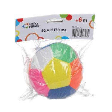 Imagem de Bola De Futebol De Espuma Macia Com Chocalho Infantil Bebê - Pais e Fi