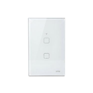 Imagem de Interruptor Inteligente Touch Wi-Fi 2 Teclas Branco 4x2 FAME