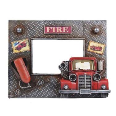 Imagem de Porta-Retrato Bombeiros Vintage em Metal - Decoração Temática - Oldway