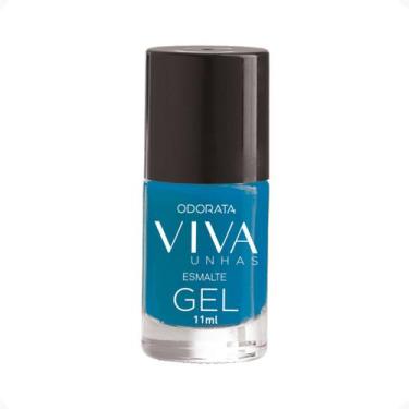Imagem de Esmalte Em Gel Petúnia Azul Cremoso Não Precisa Cabine Secagem Rápida 