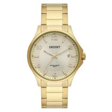 Imagem de Relogio Orient Feminino Dourado Analogico redondo A Prova Dagua aço in