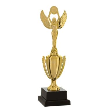 Imagem de Troféu Vitória Vencedor 501583 Honra ao Mérito 30cm Dourado para Premiações Esportivas e Eventos de Reconhecimento