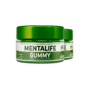 Imagem de Kit 2 Mentalife Gummy Unilfe Menta e Eucalipto 30 gomas - Unilife