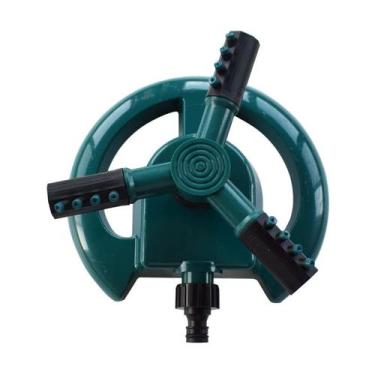 Imagem de Aspersor Irrigador 360 Automatico Giratorio 12 Jatos Verde - Bruartt