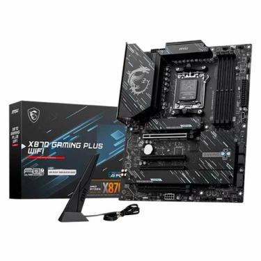 Imagem de Placa Mãe MSI X870 Gaming Plus WiFi 4XDDR5 Socket AM5 Chipset AMD X870