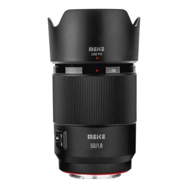 Imagem de Lente Meike 50mm F1.8 Auto Focus STM para câmeras Sony E Mount