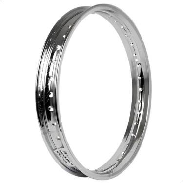 Imagem de Aro 17 Dianteiro Cromado Para Roda Biz 100 110 125 Pop - Pro Tork