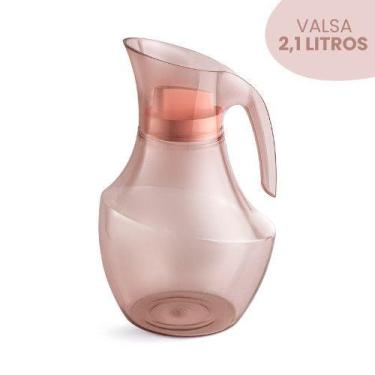 Imagem de Jarra Translúcida Suco Água Chá com Tampa Tango Valsa Axé Transparente