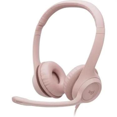Imagem de Headset Logitech H390 Rosa Estéreo USB 981-001280-C - Hinor