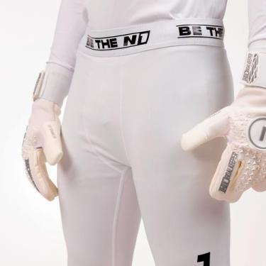 Imagem de Calça Térmica De Goleiro Adulto - N1 Goalkeeper, G, Branco