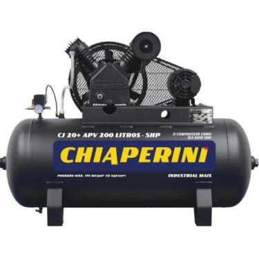 Imagem de Compressor de Ar 200 Litros 5HP Trifásico CJ 20+ APV Chiaperini 175 PS