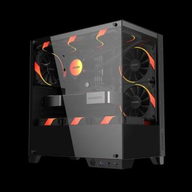 Imagem de Gabinete Gamer Pcyes Forcefield Twr Black Vulcan - Gfftwrbv