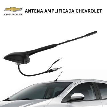 Imagem de Antena Rádio Dianteira Chevrolet Amplificada Antico AN083 Preto