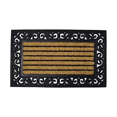 Imagem de Capacho Emborrachado com Fibra Horizontal 45x75cm Kacyumara