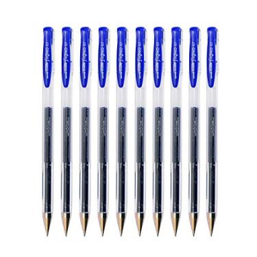 Imagem de Caneta de tinta de gel Uni-ball Signo Dx Um-100 – 0,5 mm – 10 peças – Lápis Mitsubishi Uni, Azul