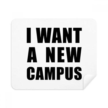 Imagem de I Want A New Campus Pano de limpeza Limpador de tela 2 peças Tecido de camurça