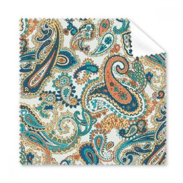 Imagem de Pano de limpeza clássico, azul, laranja, abstrato, padrão de peixe, pano de limpeza de tela de telefone, 5 peças